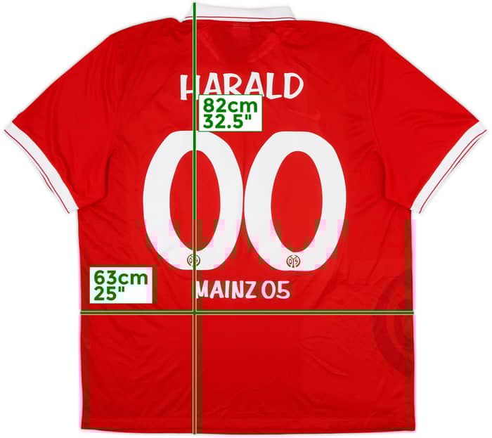 2014-15 FSV Mainz Home Shirt Harald #00 - 9/10 - (XXL)