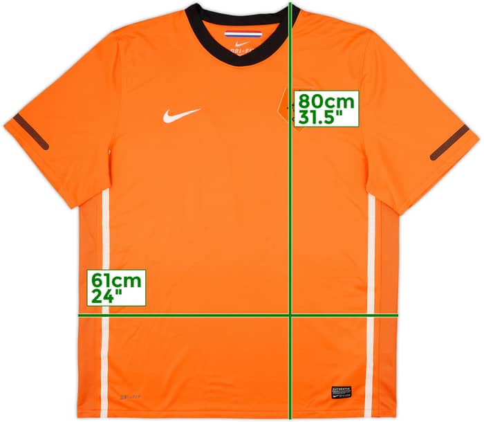 2010-11 Netherlands Home Shirt SP!TS #9 - 10/10 - (XL)