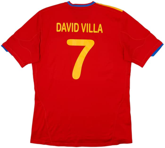 2009-10 España Camiseta Local David Villa #7 - 9/10 - (L)
