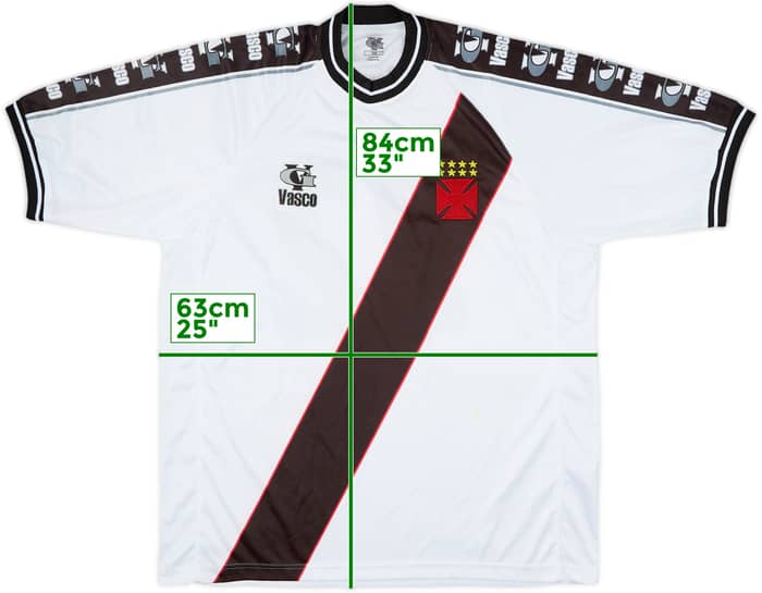 Camiseta de visitante del Vasco da Gama 2001 #22 - 8/10 - (XL)
