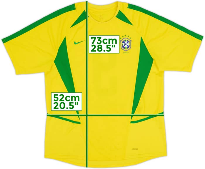 Camiseta de local de Brazil 2002-04 #9 - 6/10 - (M)
