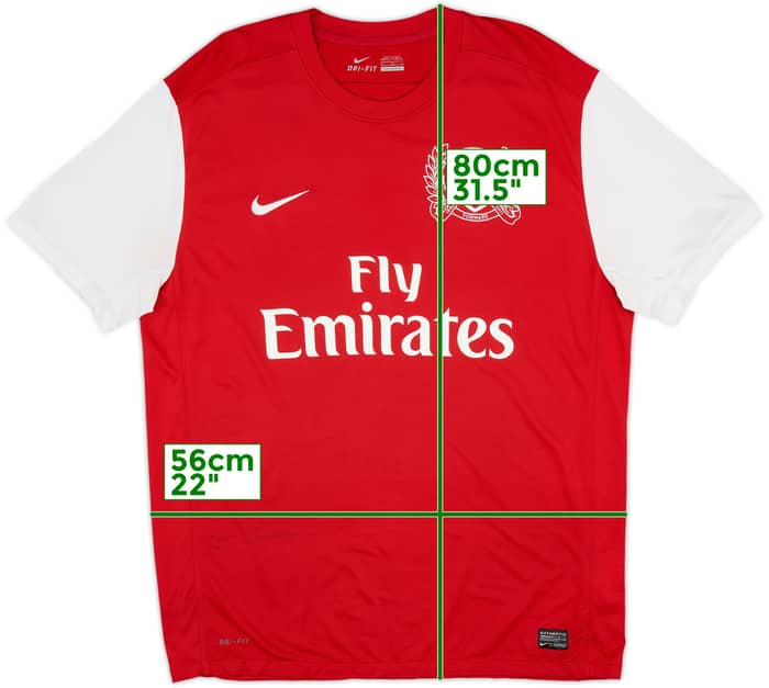 2011-12 Arsenal Home Shirt - 5/10 - (XL)
