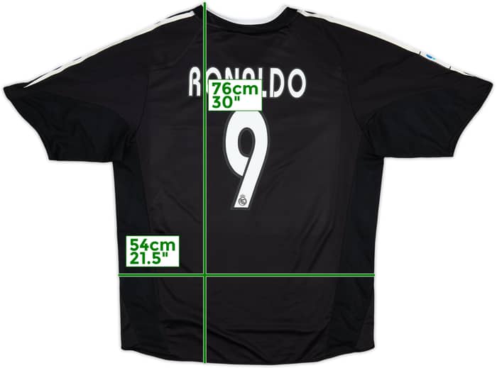 2004-05 Real Madrid Away Shirt Ronaldo #9 - 8/10 - (L)