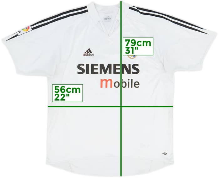 2004-05 Real Madrid Home Shirt Beckham #23 - 4/10 - (L)