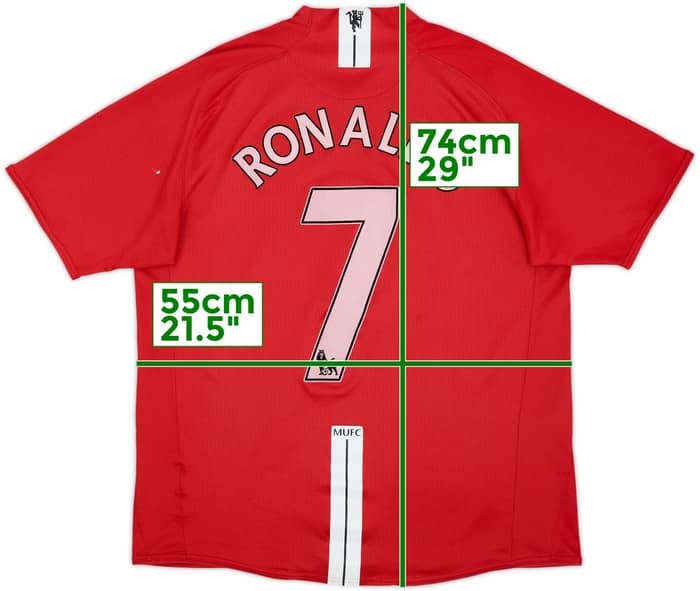 Camiseta de local del Manchester United 2008-09 Ronaldo #7 - 5/10 - (L)