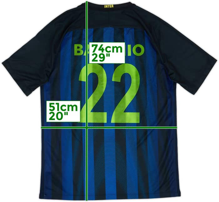 Camiseta de local del Inter Milan 2016-17 Bacchio #22 - 9/10 - (M)