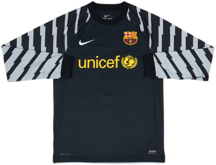 2010-11 Barcelona GK Shirt Kueng #1 - 4/10 - (M)