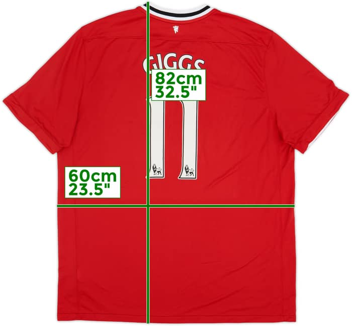 Camiseta de local del Manchester United 2011-12 Giggs #11 - 7/10 - (XXL)