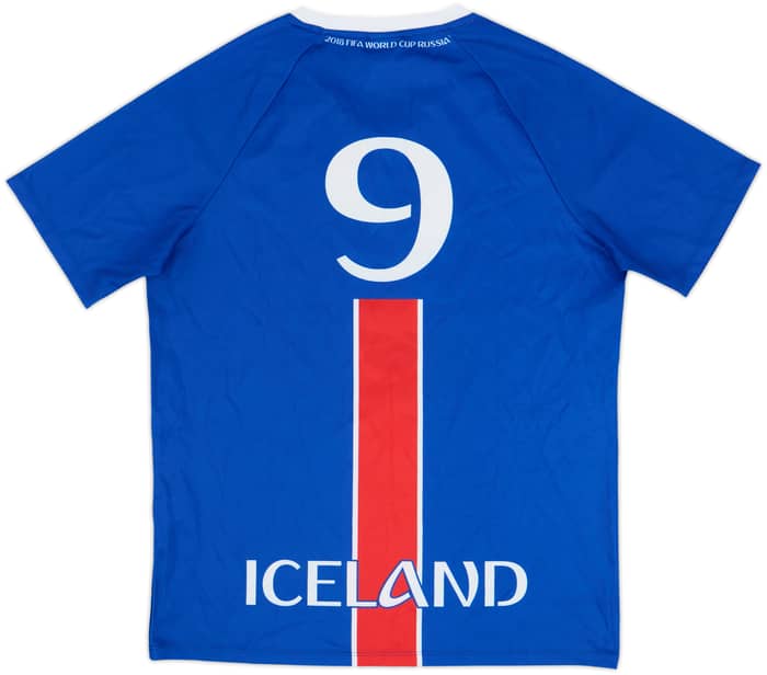 Camiseta de aficionado de Islandia de la Copa del Mundo 2018 #9 - 7/10 - (L)