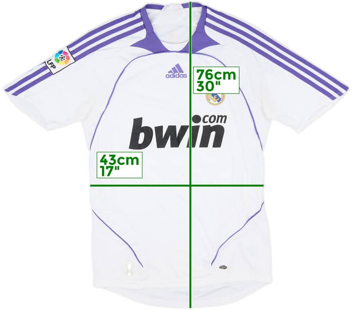 2007-08 Real Madrid Home Shirt - 5/10 - (S)