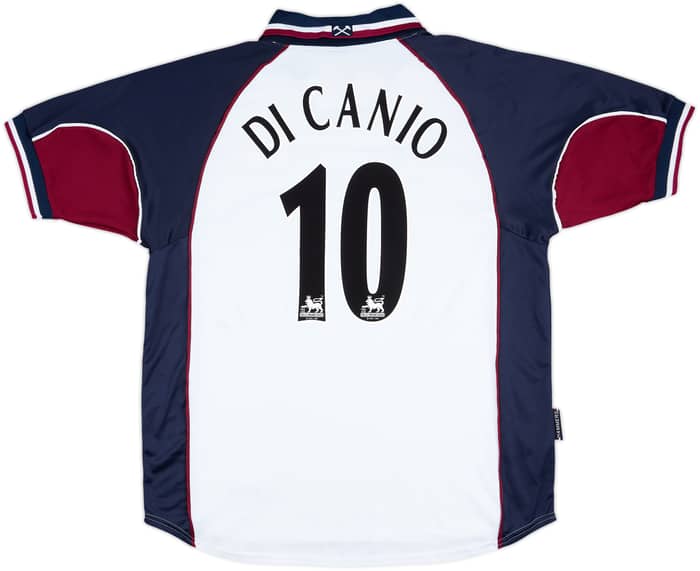 1999-01 Camiseta de visitante del West Ham Di Canio #10 - 8/10 - (XXL)