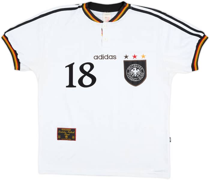Camiseta de local de Alemania 1996-98 Klinsmann #18 - 6/10 - (M)