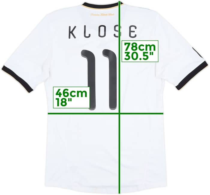 2010-11 Germany Home Shirt Klose #11 - 5/10 - (M)