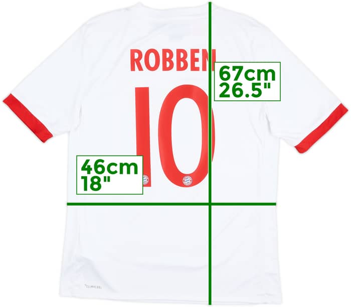 Camiseta de la tercera equipación europea del Bayern Munich 2017-18 Robben #10 - 8/10 - (XL.Niños)