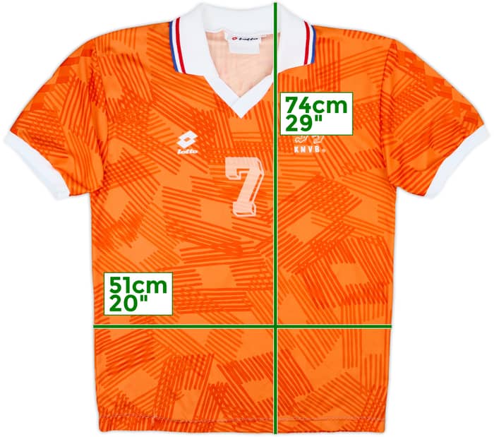1992-94 Netherlands Home Shirt Overmas #7 - 4/10 - (M)