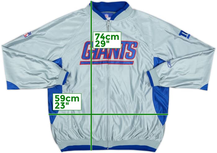 2002-04 New York Giants Reebok Track Jacket - 9/10 - (XL)