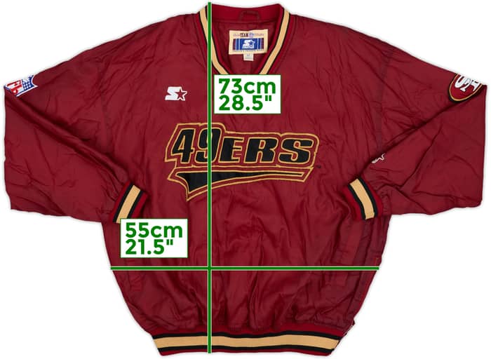 1996-99 San Francisco 49ers Starter Pullover Rain Jacket - 8/10 - (M)