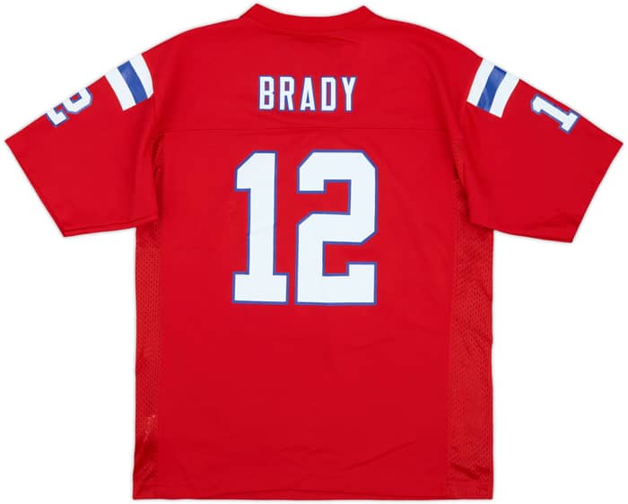 2012 New England Patriots Brady #12 NFL Replica Alternate Jersey - 7/10 - (L.Boys)