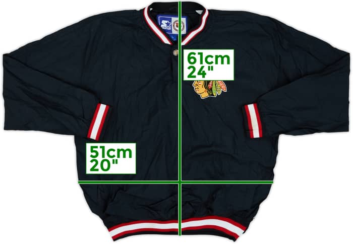 1990s Chicago Blackhawks Starter Pullover Jacket - 6/10 - (L.Boys)