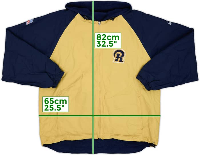 2002-04 St Louis Rams Reebok Reversible Hooded Coat - 6/10 - (L)