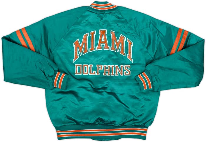 1990s Miami Dolphins Chalk Line Satin Varsity Jacket - 5/10 - (XL.Boys)