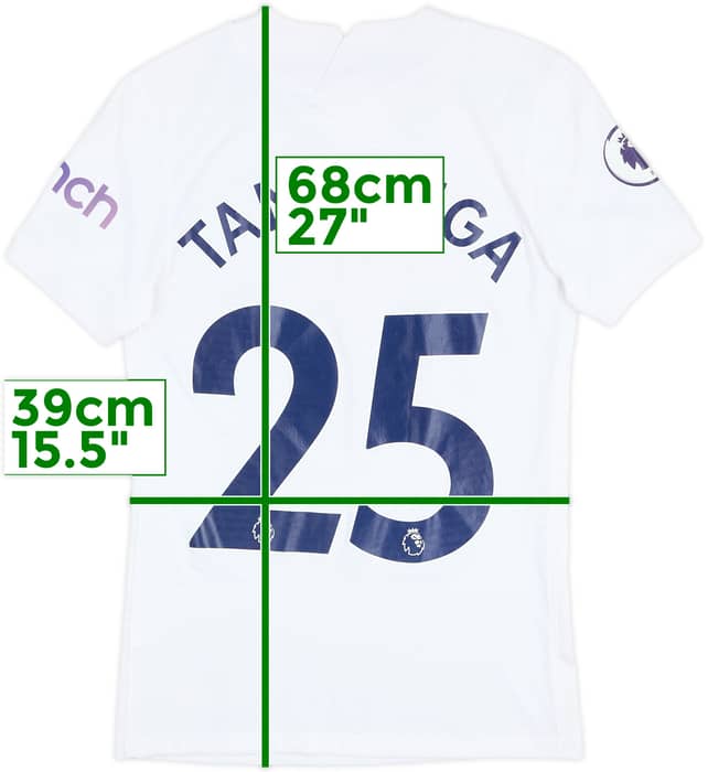 Camiseta auténtica de local del Tottenham 2021-22 Tanganga #25 - 6/10 - (XS)