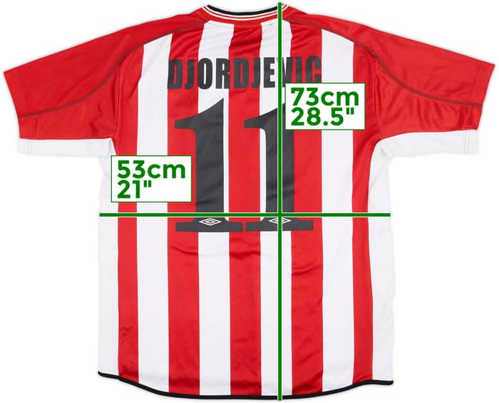 2002-03 Olympiakos Home Shirt Djordjevic #11 - 8/10 - (L)