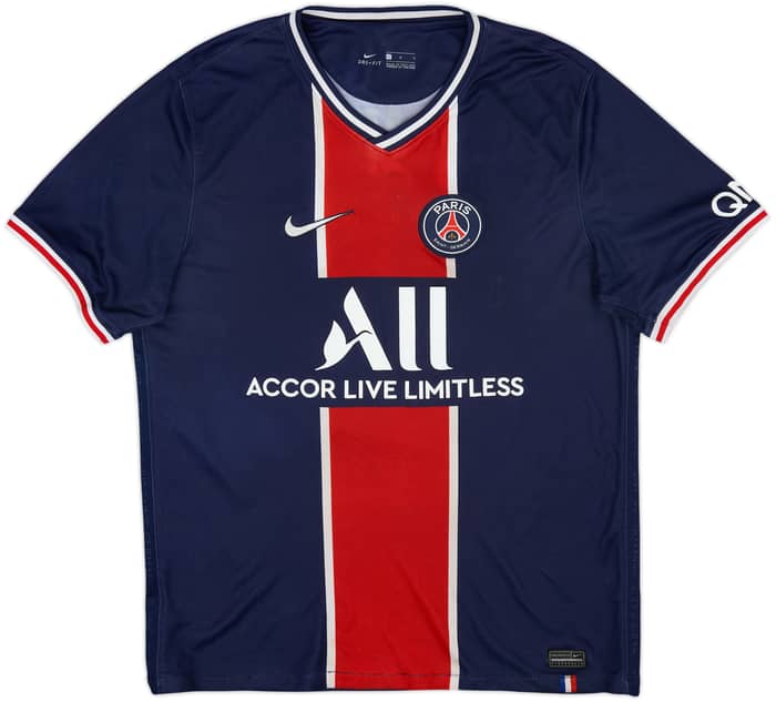2020-21 Paris Saint-Germain Home Shirt Mbappe #7 - 7/10 - (L)