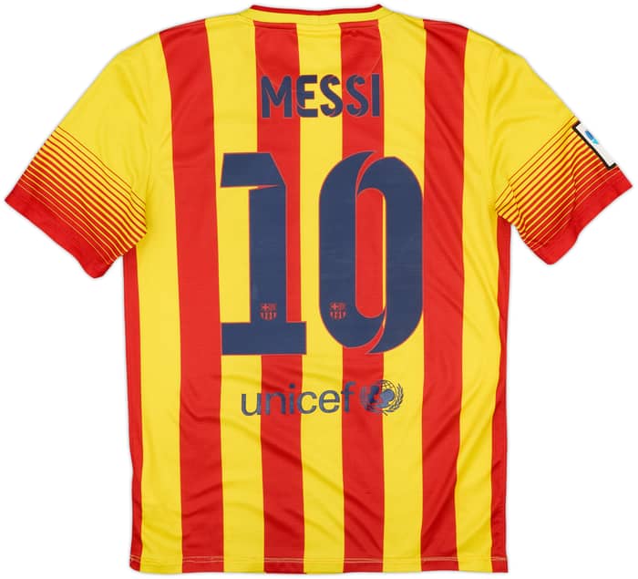 2013-15 Barcelona Camiseta Visitante Messi #10 - 7/10 - (S)