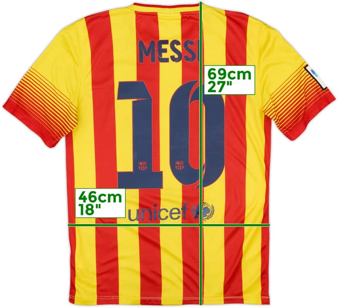2013-15 Barcelona Camiseta Visitante Messi #10 - 7/10 - (S)