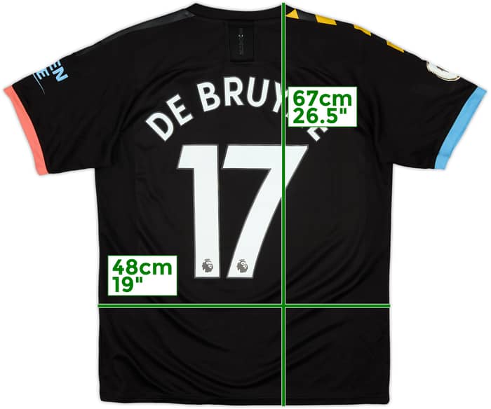 2019-20 Manchester City Away Shirt De Bruyne #17 - 7/10 - (M)