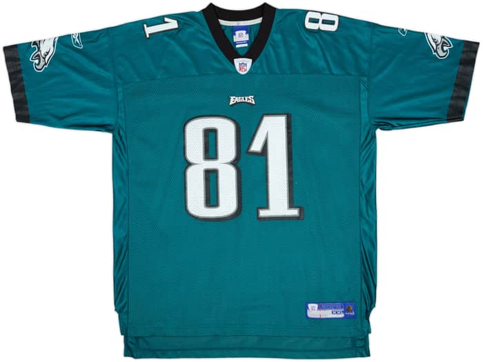2005-06 Philadelphia Eagles Owens #81 Reebok On Field Home Jersey - 9/10 - (XXL)