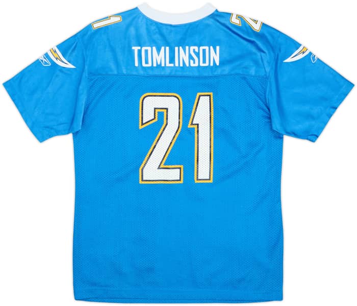 2007 San Diego Chargers Tomlinson #21 Reebok Replica Alternate Jersey - 7/10 - (XL.Boys)