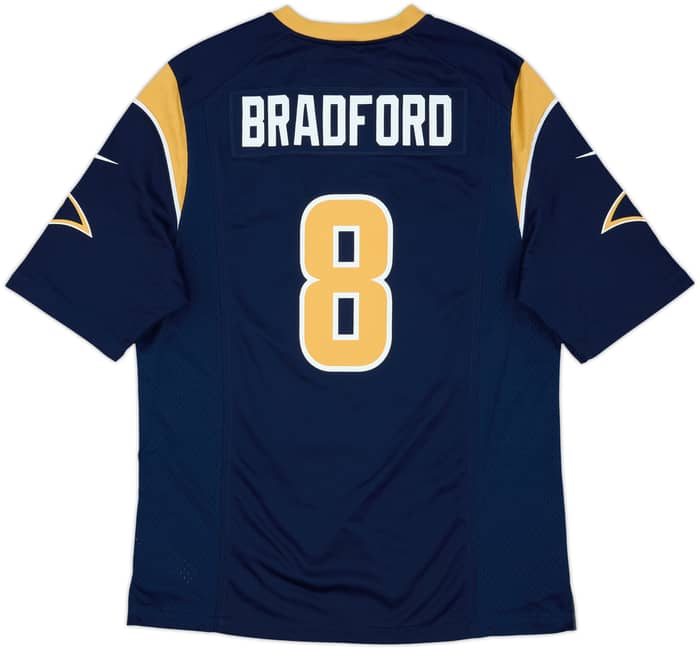 2012-14 St Louis Rams Bradford #8 Nike Game Home Jersey - 7/10 - (M)