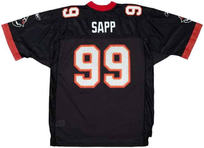 2002-03 Tampa Bay Buccaneers Sapp #99 Reebok On Field Alternate Jersey - 7/10 - (L)