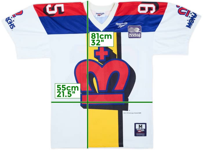 1995 London Monarchs #95 Reebok Away Jersey - 7/10 - (M)