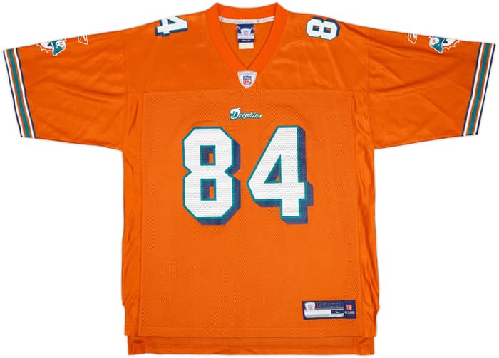 2007 Miami Dolphins Chambers #84 Reebok On Field Alternate Jersey - 9/10 - (L)