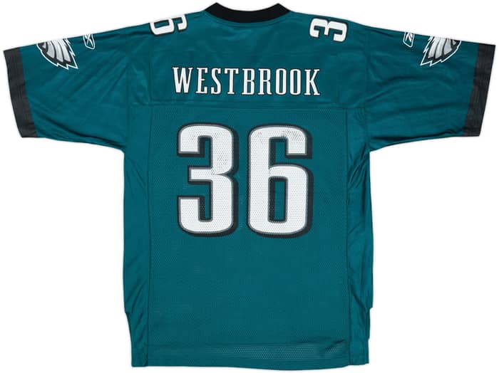 2005 Philadelphia Eagles Westbrook #36 Reebok On Field Home Jersey - 5/10 - (M)