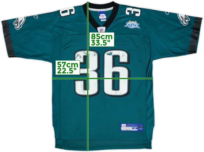 2005 Philadelphia Eagles Westbrook #36 Reebok On Field Home Jersey - 5/10 - (M)