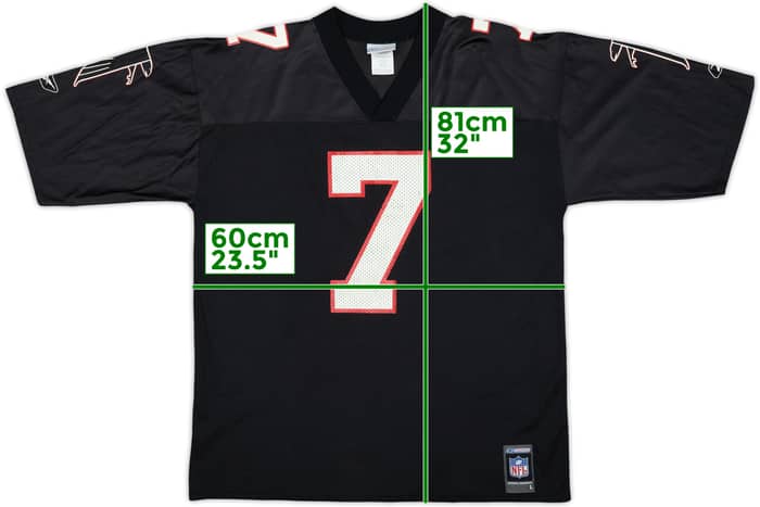 2001 Atlanta Falcons Vick #7 Reebok Home Jersey - 7/10 - (L)