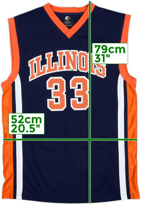 1990s Illinois Fighting Illini #33 Starter Away Jersey - 9/10 - (M)