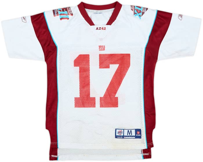 2008 Super Bowl XLII Burress #17 Reebok Jersey - 9/10 - (M.Boys)