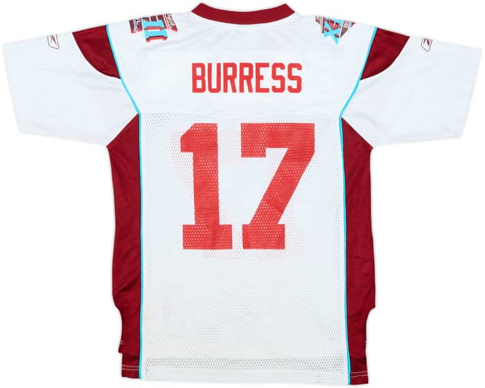 2008 Super Bowl XLII Burress #17 Reebok Jersey - 9/10 - (M.Boys)