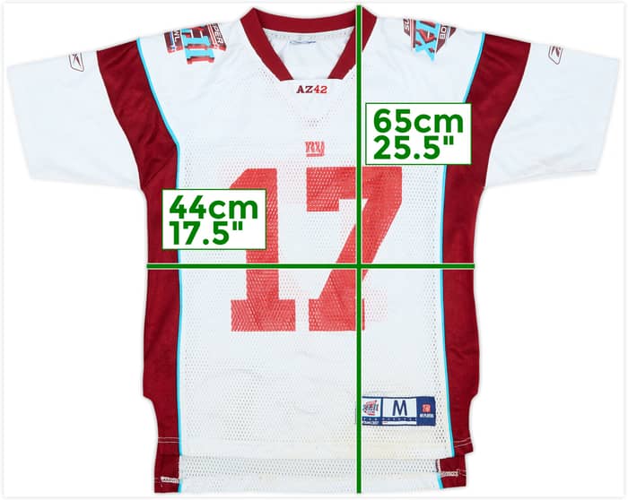 2008 Super Bowl XLII Burress #17 Reebok Jersey - 9/10 - (M.Boys)