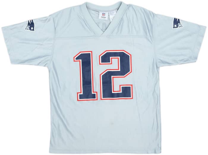 2008-11 New England Patriots Brady #12 NFL Replica Alternate Jersey - 9/10 - (L.Boys)