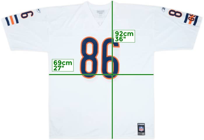 2001 Chicago Bears Booker #86 Reebok Away Jersey - 8/10 - (XXL)