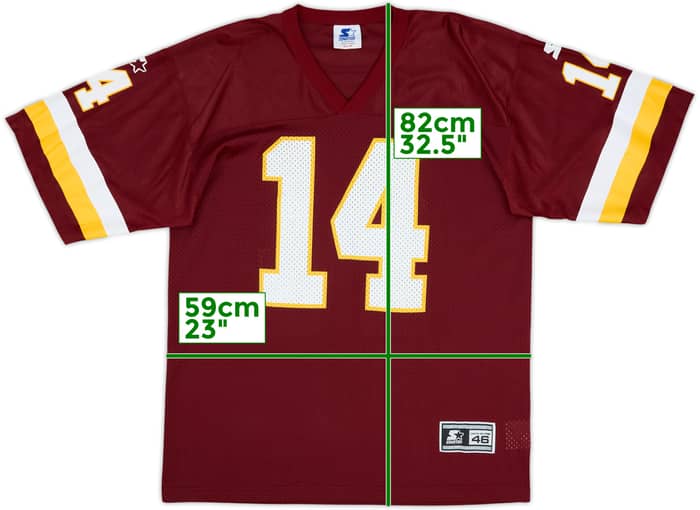 1999 Washington Redskins Johnson #14 Starter Home Jersey - 8/10 - (M)