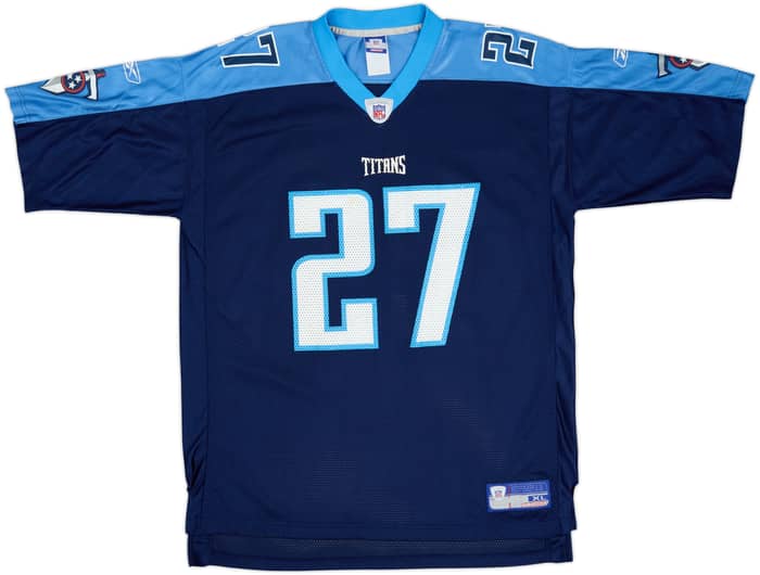 2002-03 Tennessee Titans George #27 Reebok On Field Home Jersey - 9/10 - (XL)