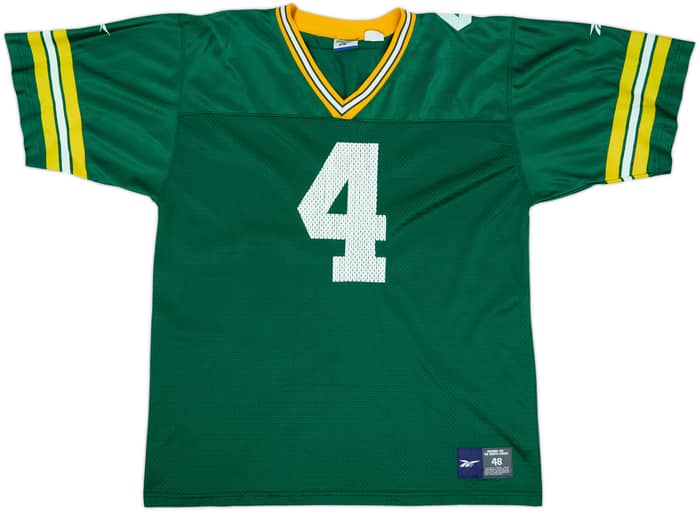 1997-98 Green Bay Packers Favre #4 Reebok Home Jersey - 6/10 - (XL)