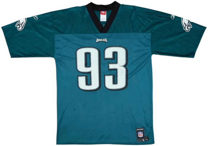 2005-06 Philadelphia Eagles Kearse #93 Reebok Replica Home Jersey - 3/10 - (L)